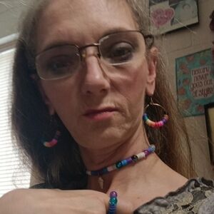 Colorful Beaded Hoop Earrings